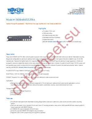 ISOBAR12 ULTRA datasheet  